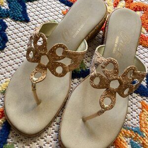 Onex cork wedge sandal size 9